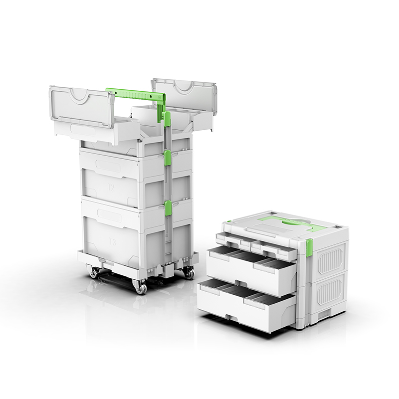 YW-een modulaire plastic elektrische gereedschapskist YW-een modulaire plastic elektrische gereedschapskist