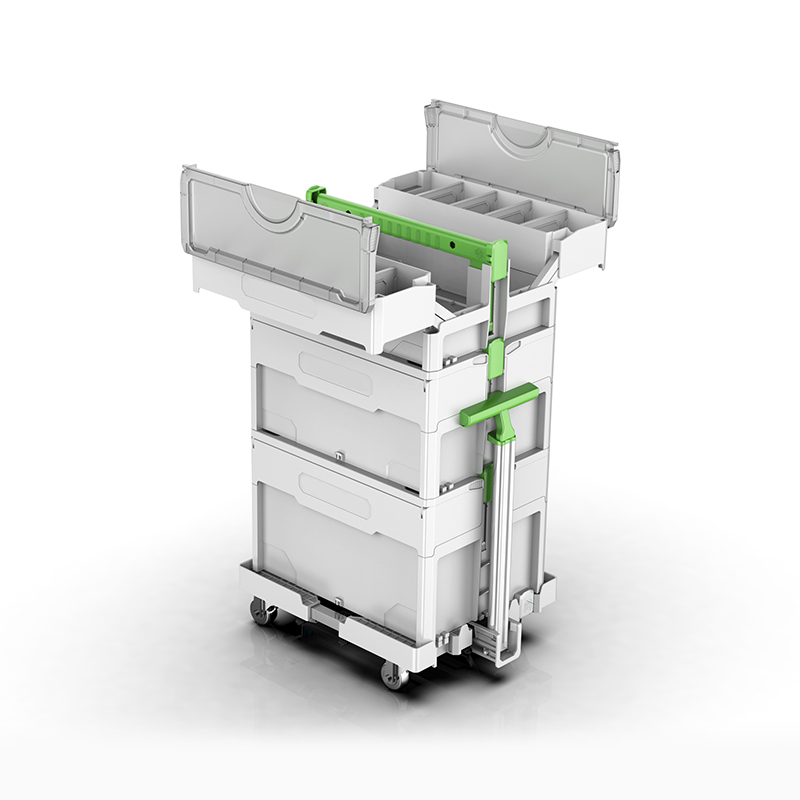 YW-een modulaire plastic elektrische gereedschapskist YW-een modulaire plastic elektrische gereedschapskist