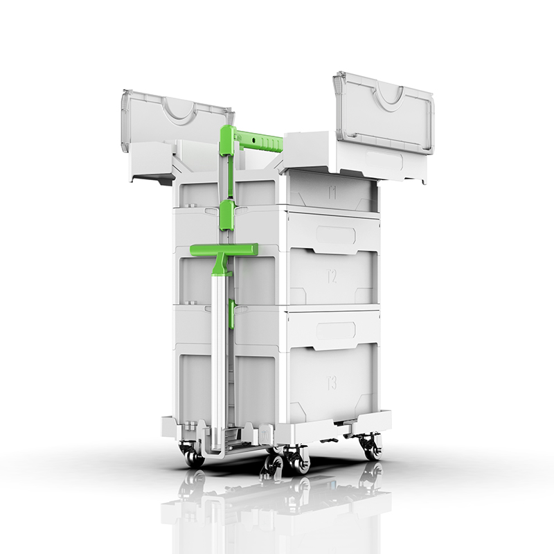 YW-een modulaire plastic elektrische gereedschapskist YW-een modulaire plastic elektrische gereedschapskist